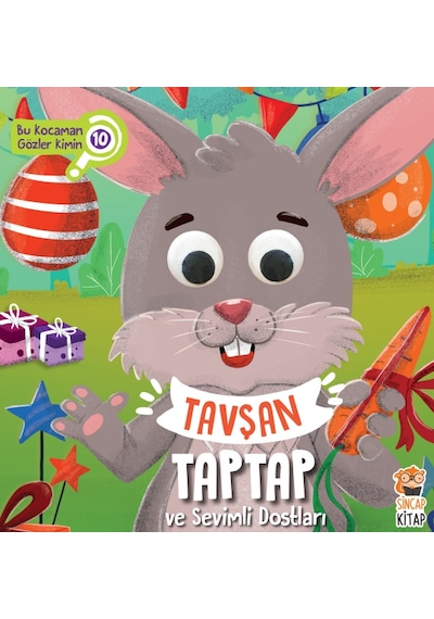 Sincap Kitap Tavşan Taptap ve Sevimli Dostları - Bu Kocaman Gözler Kimin 10