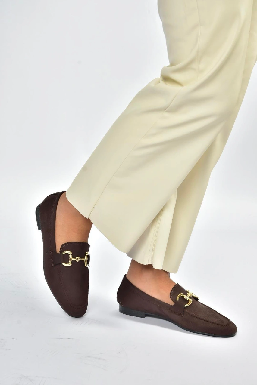 Fox Shoes V780161202 Kahverengi Süet Günlük Kadın Ayakkabı Kahverengi-süet