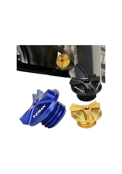 Nmax 125/155 2015-2026 Yağ Seviye Kontrol Cnc Aksesuar Kapak Mavi Renk Mavi
