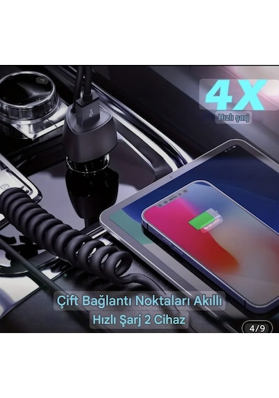Sundaree 51w Karbon Fiber Yaylı Şarj Kablolu 2 Girişli Type-c Ve Usb Hızlı Ce Lisanslı Sertifkalı inal Sağlam Araç Şarjı Siyah Sundaree 51w Karbon Fiber Yaylı Şarj Kablolu 2 Girişli Type-c Ve Usb Hızlı Ce Lisanslı Sertifkalı inal Sağlam Araç Şarjı Siyah