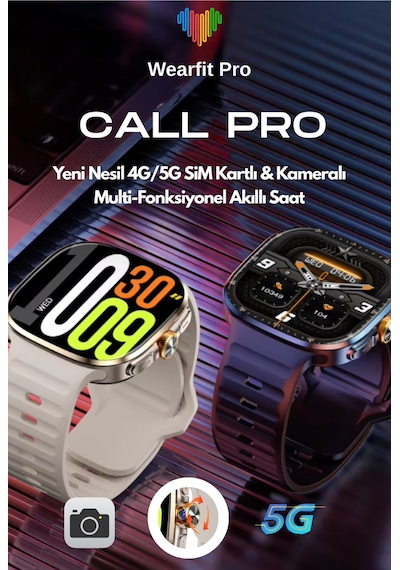 Wearfitpro Call Pro 4g/5g Sim Kartlı Btk Kayıtlı Kameralı 1100 Mah Batarya 54mm Amoled Ekranlı Yeni Akıllı Saat Wearfitpro Call Pro 4g/5g Sim Kartlı Btk Kayıtlı Kameralı 1100 Mah Batarya 54mm Amoled Ekranlı Yeni Akıllı Saat