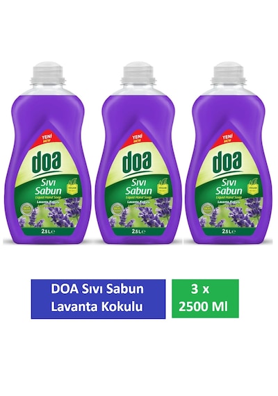 Doa Sıvı Sabun Lavanta 2,5 Lt X 3 Adet