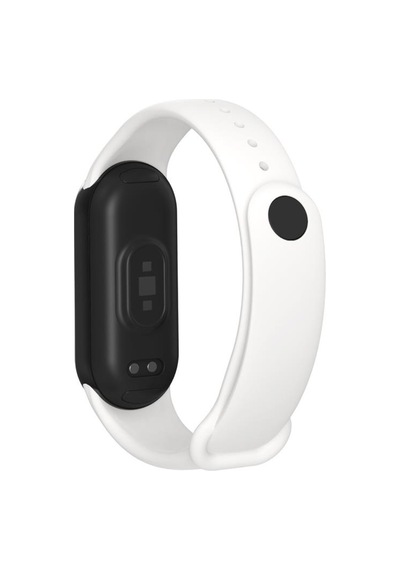 Xiaomi Mi Band 8 9 10 Uyumlu Akıllı Bileklik Silikon Kordon Kayış Beyaz