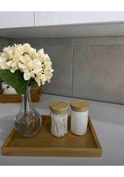 Bambu Çok Amaçlı Düzenleyici Sunum Tepsisi 33 Cm X 22 Cm Royaleks-81287 Açık Bej