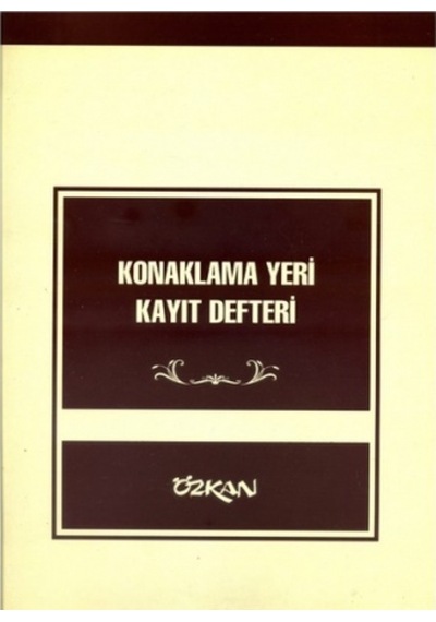 Özkan Konaklama Yeri Kayıt Defteri 27X30