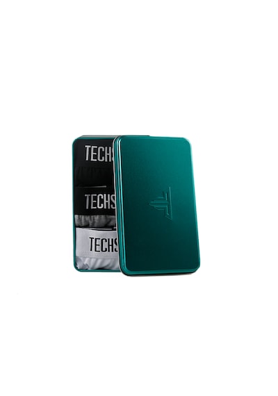 Techsport Boxer Short 3 Pack Erkek Boxer 3'lü Siyah, Beyaz, Gri Siyah - Beyaz - Gri