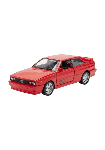Jzcat Simulation 1:36 Audi Quattro 1980 Alaşımlı Klasik Araba Modeli Süsleme - Kırmızı