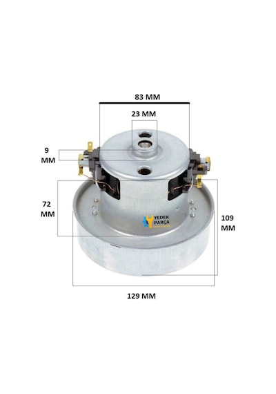 Arçelik Uyumlu S 6350 Süpürge Motoru 1200w Ht60 Adet-set