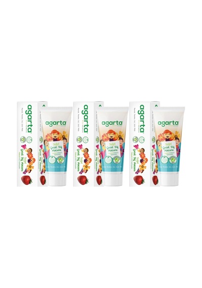 Agarta Doğal Diş Macunu 75ml Çocuk 2 Li Set Beyazlık