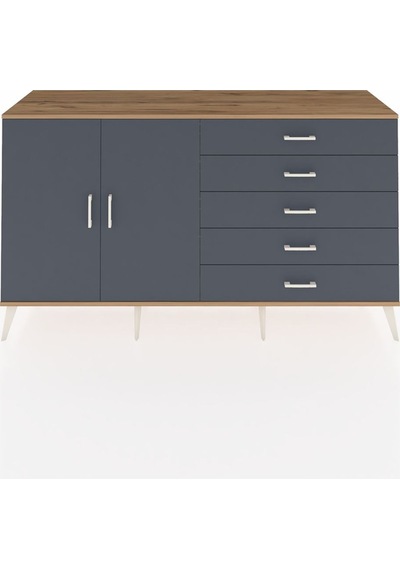 Hyperion Konsol 4 Raflı 5 Çekmeceli 2 Kapaklı 176x44x99 Çam-antrasit Atlas Çam/antrasıt - Atlas Çam Hyperion Konsol 4 Raflı 5 Çekmeceli 2 Kapaklı 176x44x99 Çam-antrasit Atlas Çam/antrasıt - Atlas Çam