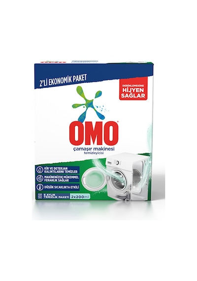 4 Adet Omo Çamaşır Makinası Temizleyici 2x200 Ml