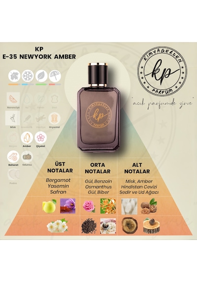 Kimyagerden E-35 Açık Erkek Parfüm 50 ML