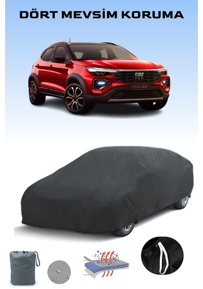 Siyah Fiat Pulse Araba Brandası, Oto Örtüsü, Araba Çadırı Siyah