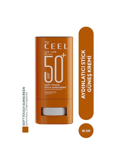 The Ceel Aydınlatıcı Etkili Yüksek Korumalı Stick Güneş Kremi SPF 50+ Shea & Kafein Özlü 18 gr