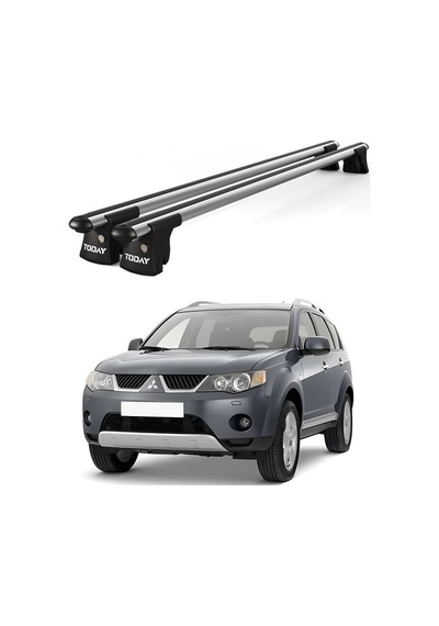 Trio-ı Mitsubishi Outlander 2005-2012 Uyumlu Kilitli Ara Atkı 120cm Port Bagaj Tavan Barı