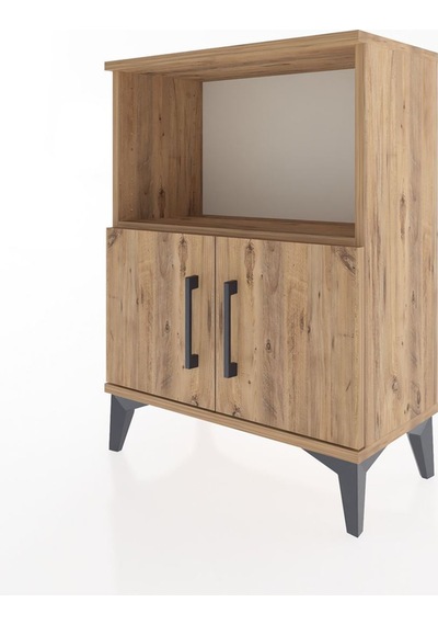 Arges Komodin Tek Raflı Tek Çekmeceli 60x30x80 Çam-çam Çam