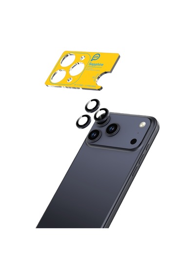 Piili Apple iPhone Uyumlu 17 Pro / 17 Pro Max Mavi Safir Lens Koruyucu