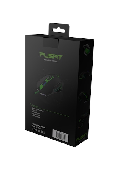 Pusat V11 10000 DPI Yüksek Performans 8 Tuşlu Kablolu RGB Oyuncu Mouse