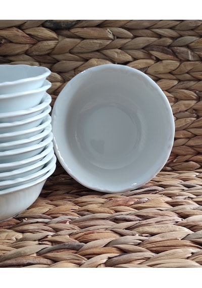 Porland Porselen Anadolu Beyazı 13 Cm 12 Adet Küçük Çorba Kases
