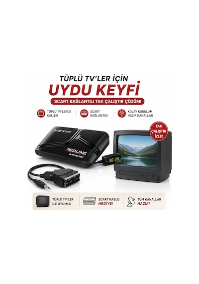 Tüplü Tv Uyumlu Full Hd Uydu Alıcısı