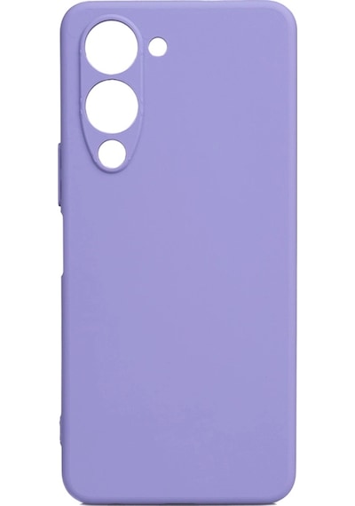 Vivo Y19 Kılıf Zore Biye Silikon Lila