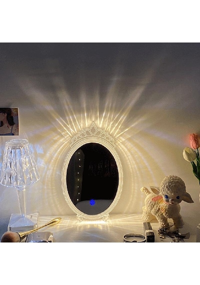 Lw-11 Dekoratif Led Ayna Kristal Elmas Masa Aynası Romantik Ayna Diğer