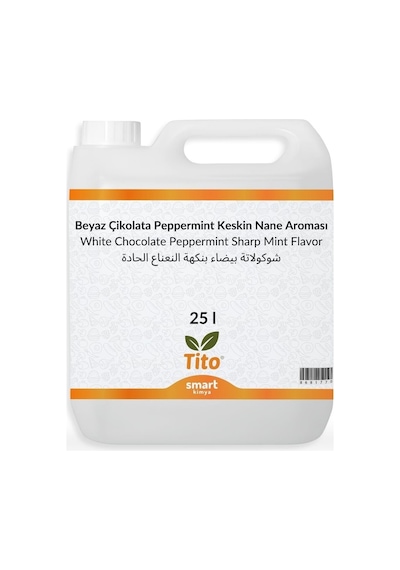 Beyaz Çikolata Peppermint Keskin Nane Aroması 25 Litre
