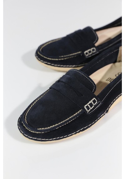 Dgn 001 Kadin Casual Ayakkabi Lacivert Süet