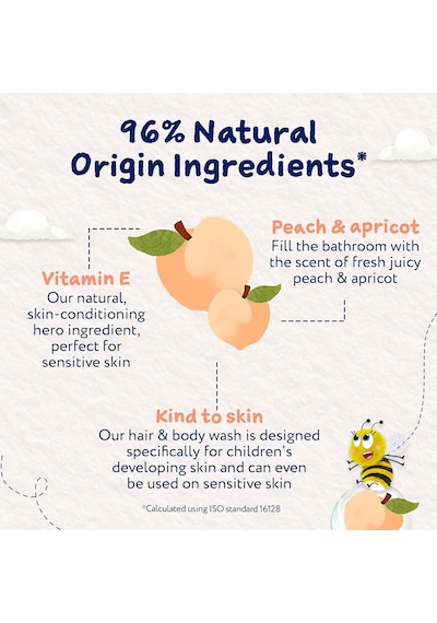 Childs Farm Şeftali ve Kayısı Özlü Çocuk Saç Ve Vücut Şampuanı 250 Ml