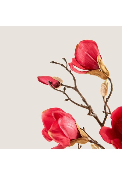 Artificial Magnolia Stem Bloom 87 Cm Natural Natürel