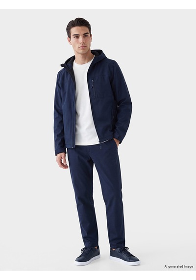 Lcwaıkıkı Classic Lacivert Regular Fit Kapüşonlu Erkek Ceket