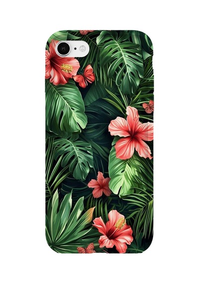 İphone 6 Uyumlu Baskılı Şeffaf Telefon Kılıfı Koleksiyon: Floraluxe Botanica 10