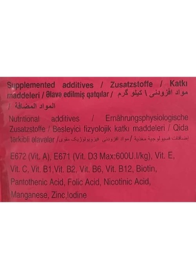 Menü Paraket Yemi 1000 G