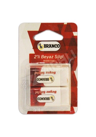 5 Adet Branco Beyaz Silgi 2'li Blister Kod:103
