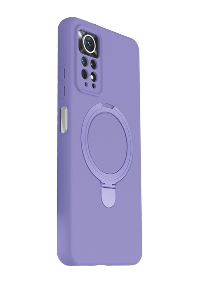 Xiaomi Redmi Note 12 Pro 4g Uyumlu Regal Magsafe Standlı Kapak - Lila
