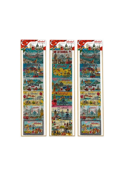 İstanbul Temalı Silikon Buzdolapı Süsü Magnet 6'lı Set