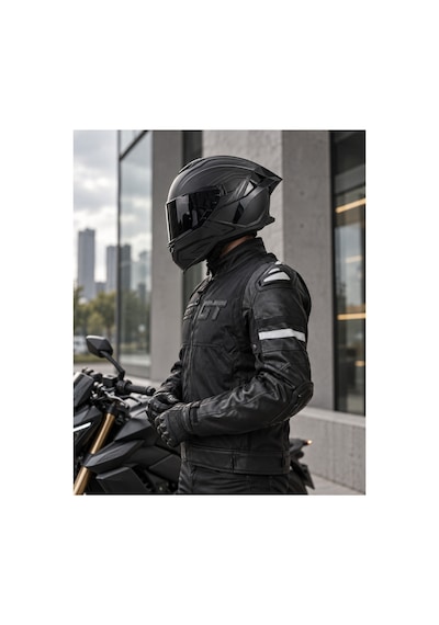 Sway 867 Black Lıne Mat Siyah Vizör Motosiklet Kask