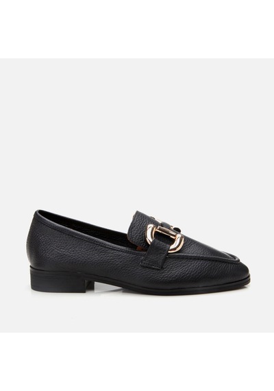 Hotiç Hakiki Deri Siyah Kadın Tokalı Loafer 01ayh303940a100 Siyah-black Siyah