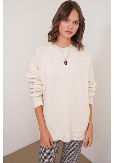 Hiccup Mixray Oversize Triko Kazak Çok Renkli