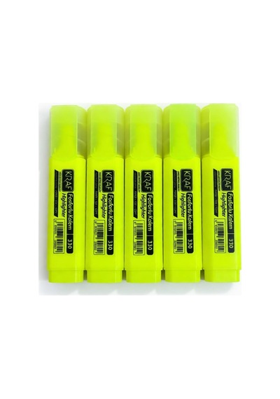 Kraf 330 Sarı Fosforlu Kalem 124-Pembe