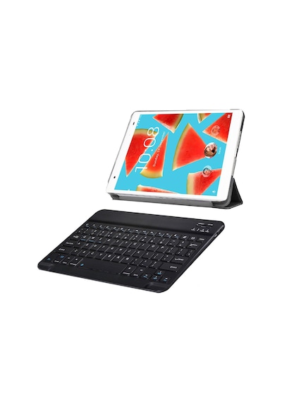 Lenovo Uyumlu Tab4 Essential TB-7304F 2in1 Delüx Kılıf+Klavye AL8108
