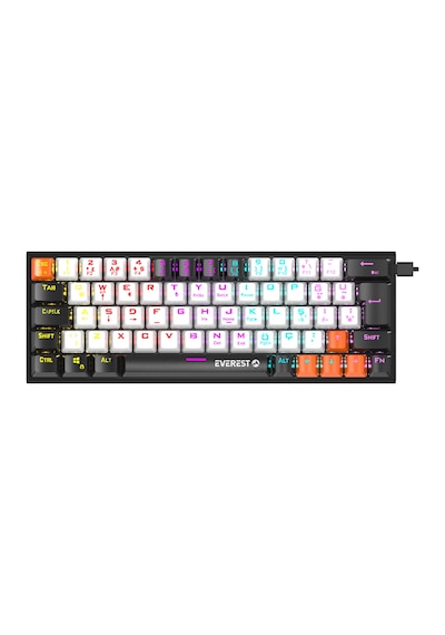 Everest KB-MK9 Parley Rainbow Aydınlatmalı Usb Kablolu Oyuncu Klavyesi