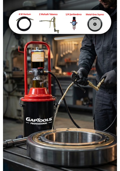 Gaptools Havalı Gres Pompası 12lt