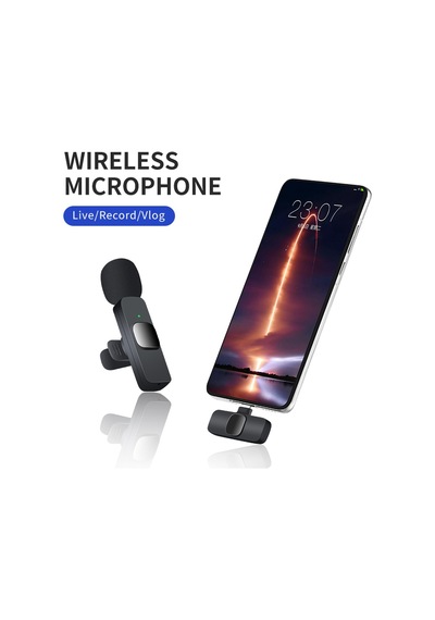 Deyatech Android Uyumlu Wirelles K9 Mikrofonu Cep Telefonu İçin Y