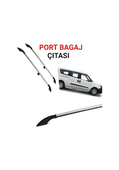Doblo Uzun Şasi Maxi Portbagaj Tavan Çitası Gri 2010 2011 2012