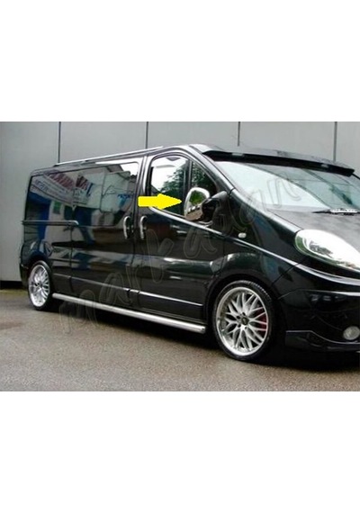 Woc Chrome Renault Trafic Krom Ayna Kapağı 2001-2014 2 Parça  Abs