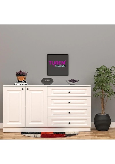 Menekşe Membran Kapak Konsol Mdf Beyaz Menekşe Membran Kapak Konsol Mdf Beyaz
