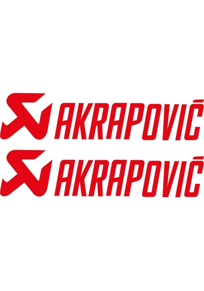 Cf Moto 450sr Akrapovic Orta Şase Tasarım Motosiklet Sticker Etiket Modeli Kırmızı