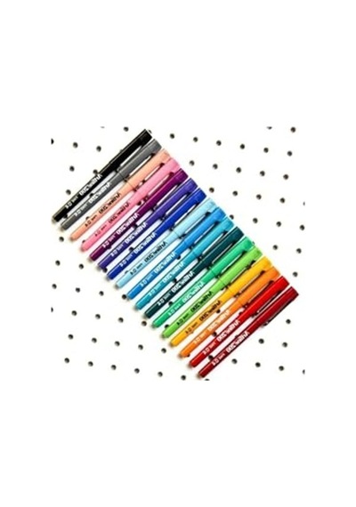 Fineliner Kalem Seti, 200 Adet, 0.4 Mm İnce Uç Ve 10 Renk 103 Ivory