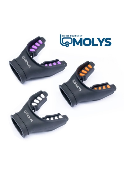 Molys Dalış Regülatör Ağızlığı Maps Konforlu, Kaymaz, Tam Uyum Mavi